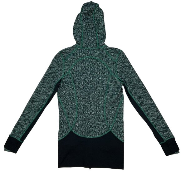 Lululemon Daily Practice Jacket 6 Irregular Spacebone Sea Mist Deep Green Black - Picture 14 of 15